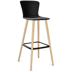 Sedus se:spot wood high Barhocker (Box) - Schwarz (103) / Eiche natur (C11)