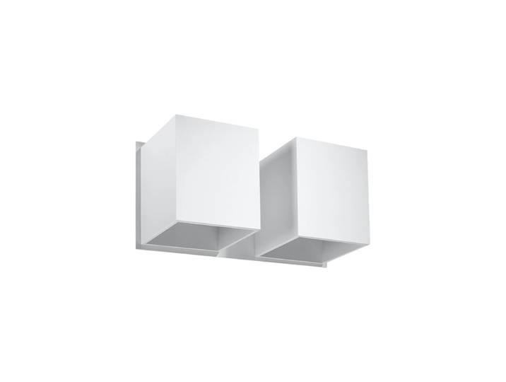 Design Wandlampe „Quad II“ - 2-flammig Weiss Sollux Lighting
