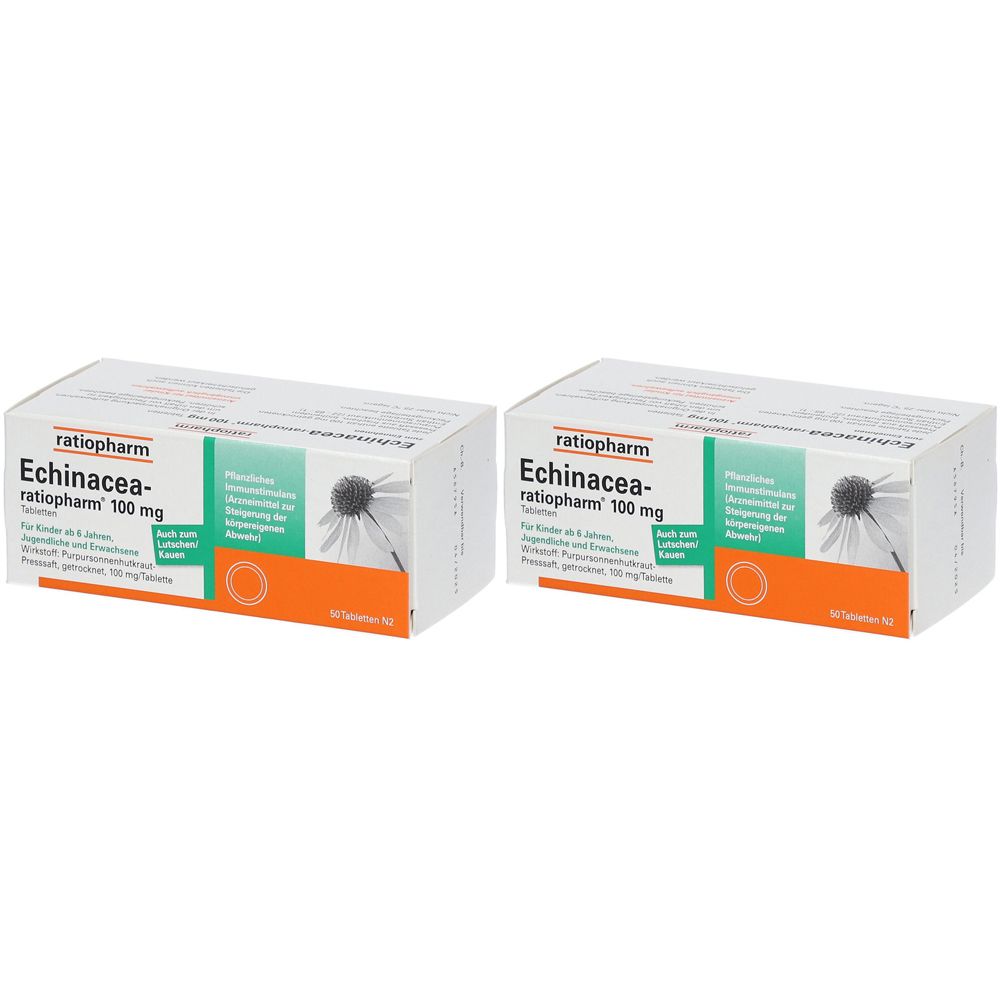 Echinacea-ratiopharm 100 mg x2 2x50 St Tabletten