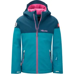 Trollkids Hallingdal Funktionsjacke Mädchen | Gr. 128 | türkis - türkis