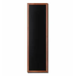 Kreidetafel Holz, flacher Rahmen, teak, 56x170