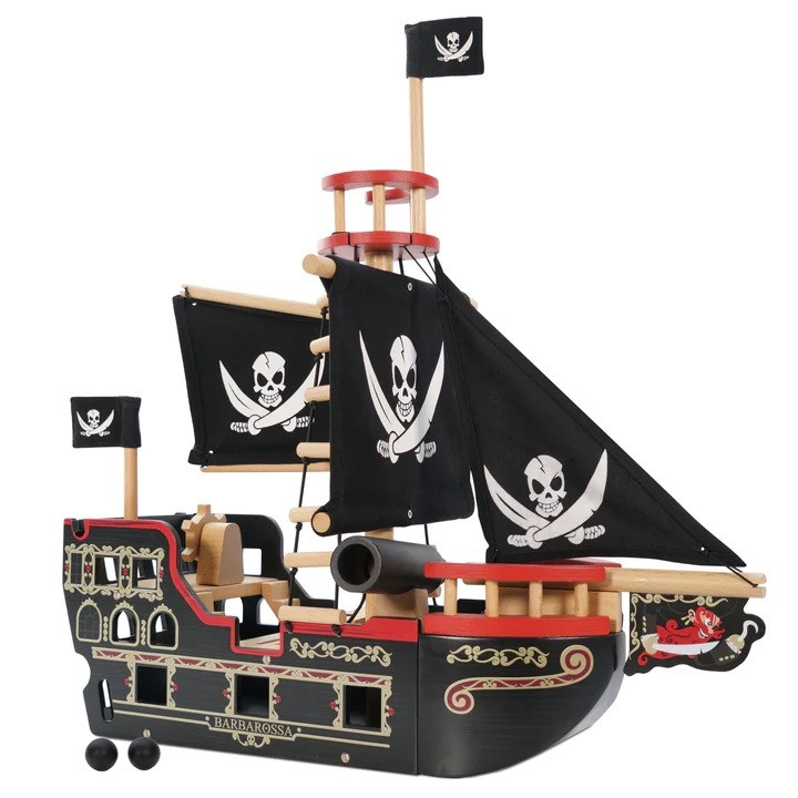 Le Toy Van Barbarossa piratenschip, Meerkleurig, Hout