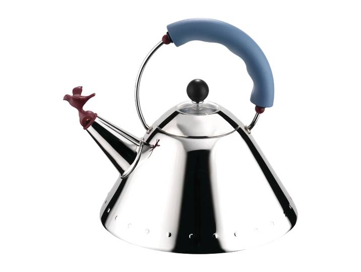 Alessi Alessi 9093 fluitketel Lichtblauw-vogel