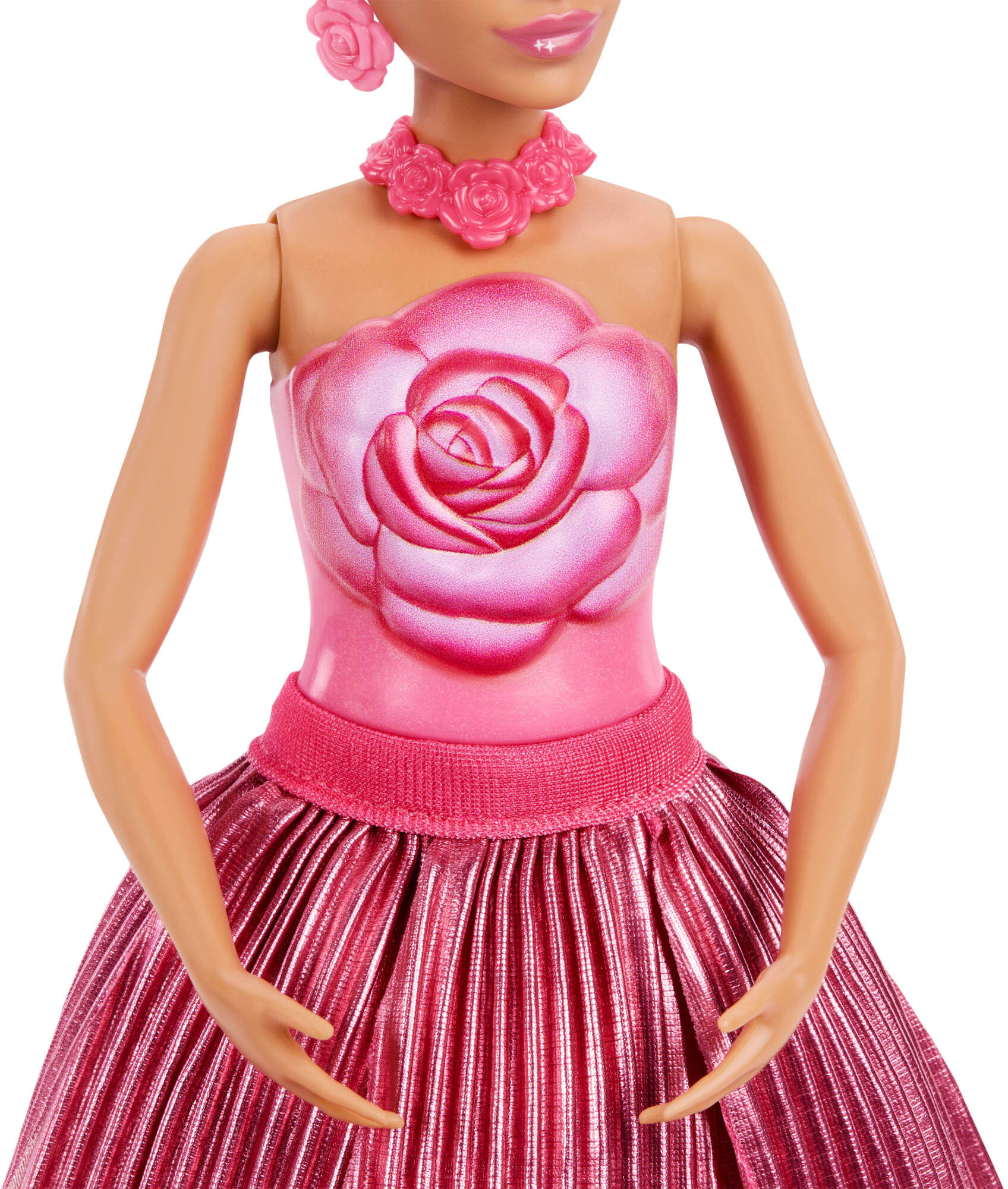 Anziehpuppe BARBIE "Flower Surprise Puppe - rote Rose", pink (bunt), Puppen, Kinder, Kunststoff, Anziehpuppe, mit Duft