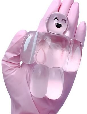 Perfect Picks Market Super Soft Transparent Jelly Robot Stress Relief Toy Kawaii Squishy Squeeze big Transparent
