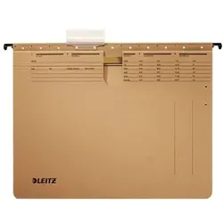Leitz, Mappe, 25 Hängehefter ALPHA 1994 Karton naturbraun 1 x Amtsheftung (A4, 25x)