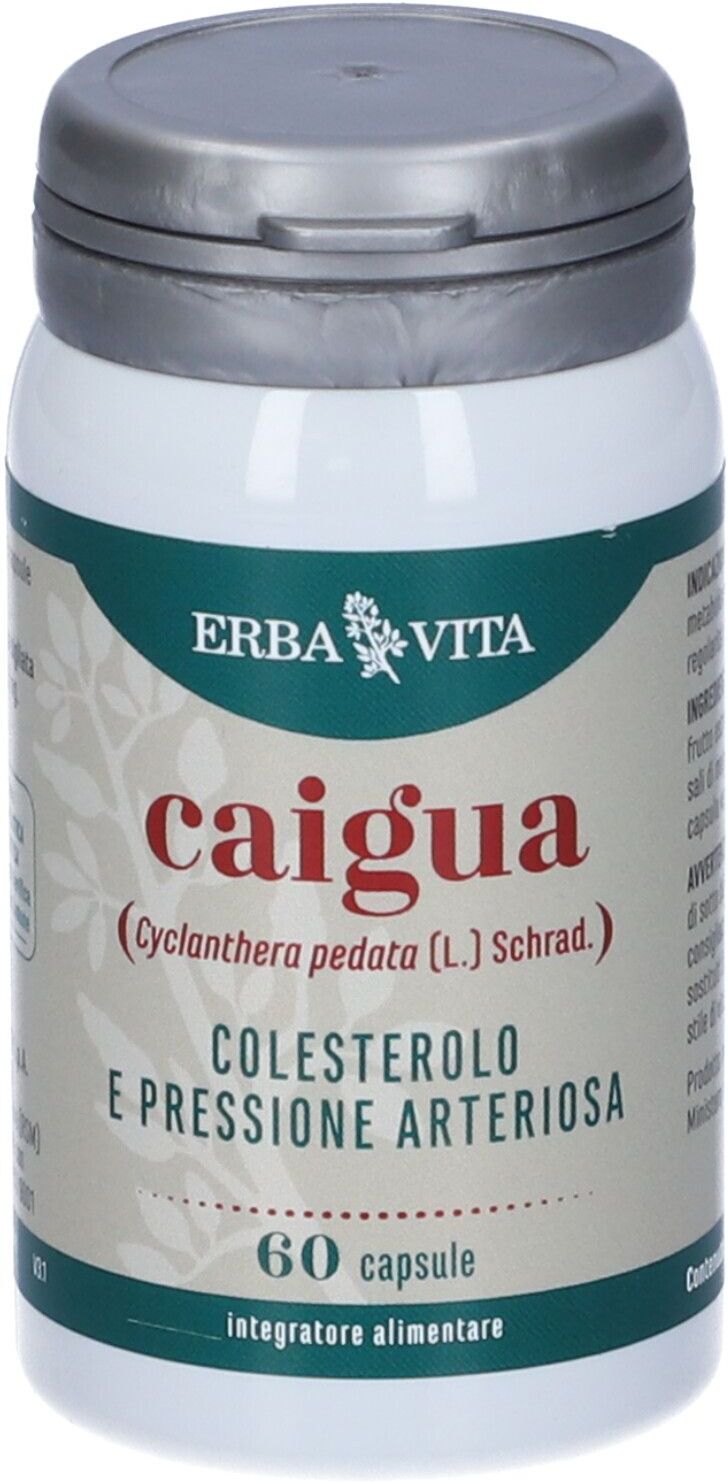 Erba Vita Monoplanta Caigua - Integratore Colesterolo e Pressione, 60 Capsule