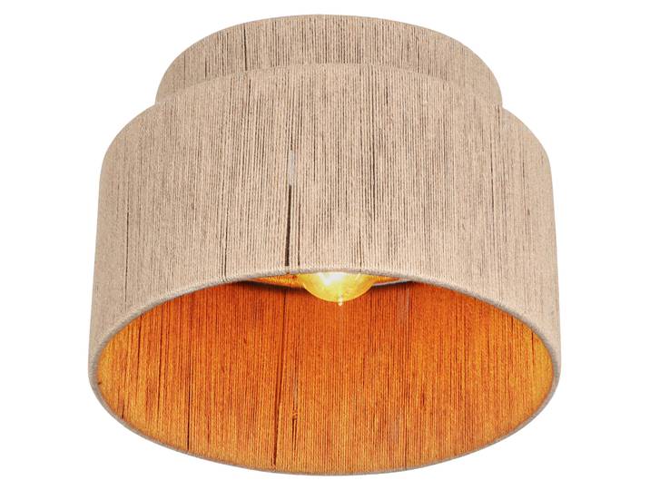 Trio Luminaires - Japandi Japandi Plafonnier I Lampe de plafond I Lampe I Luminaire marron avec cordon - Smille I Salon I Chambre à coucher - Métal rond - Compatible LED E27