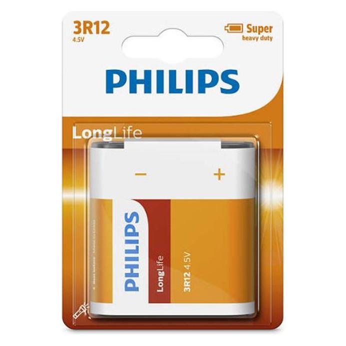 Philips Batterie 3R12 Langlebigkeit (1 Stk., 3R12) (3R12L1B/10)