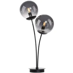 JUST LIGHT. Tischleuchte Big Widow Metall Schwarz