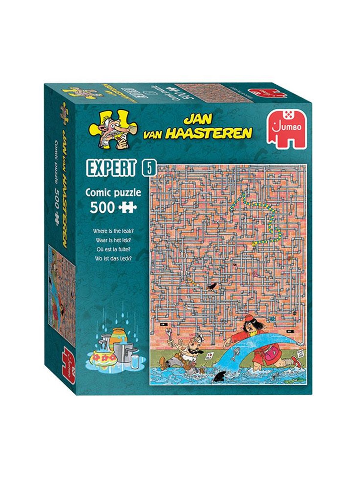 Jan van Haasteren Jigsaw Puzzle Expert 05 Where is the leak? 500pcs. 2D Puzzles
