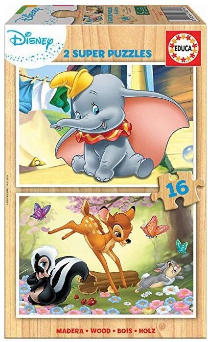 Puzzles 2x16 pcs Disney Animals - Educa