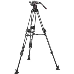 Manfrotto 612 & CF Fast Twin MS (Carbon), Stativ, Schwarz