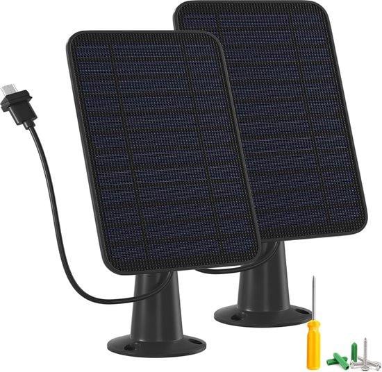 5W Zonnepaneel voor Blink Buiten Camera's - Waterdicht met Lange Kabel