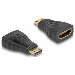 Delock 65244 HDMI Adapter [1x HDMI-Stecker C Mini - 1x HDMI-Buchse] Mehrfarbig vergoldete Steckkontakte 0 cm