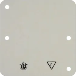 Hager Bodenplatte für AP-Rahmen 1fach 82x82mm