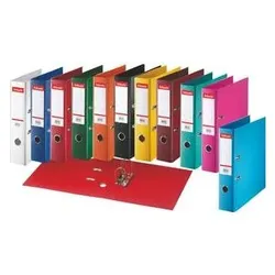 Dymo, Ordner, Esselte Standard Kunststoffmappen, DIN A4, 75 mm, sortiert Umschlag innen und aussen laminiert mit (A4, 75 mm, 10 Stk.)