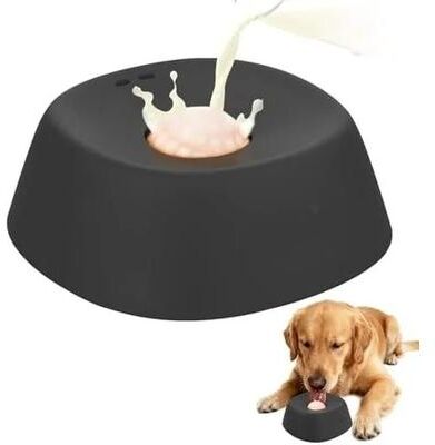 Uplift Essentials 2 in 1 Anti Choking Slow Feeder & Enrichment Lick Bowl black
