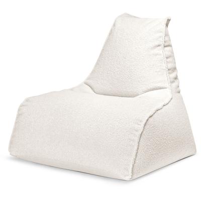 Sitzsack MAGMA HEIMTEX "Jazz WOOLLY", beige (natur), B:70cm H:70cm, Bezug: 100% Polyester, Sitzsäcke, Sitzsack
