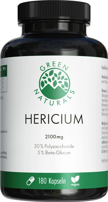 Green Naturals Lions Mane Hericium 2100mg veg.Kps. 180 St Kapseln