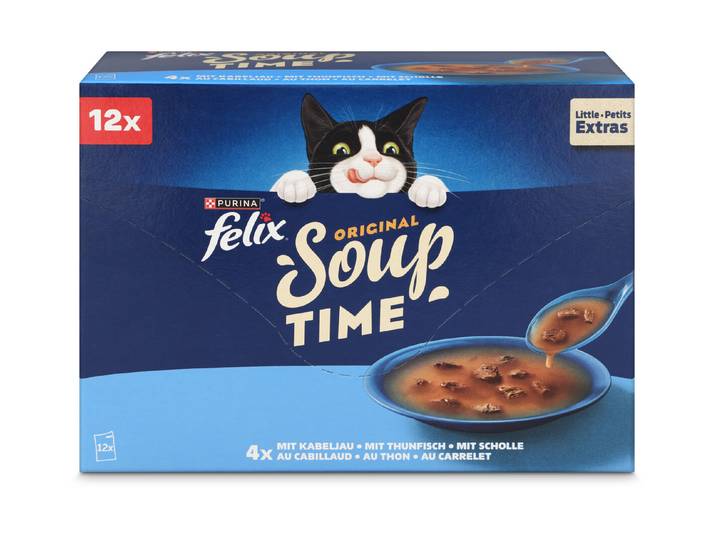 Felix Nassfutter Soup Time Fisch 12x48g