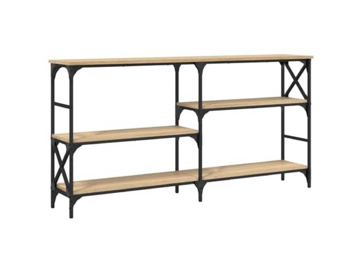 Heofavd Konsolentisch Sonoma-Eiche 150x29x76,5 cm Holzwerkstoff Stahl