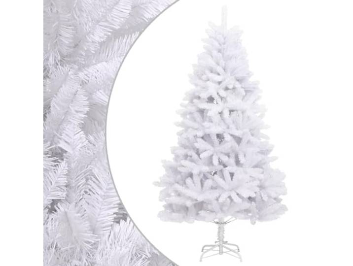 vidaXL Kunstkerstboom met scharnieren met standaard 240 cm wit