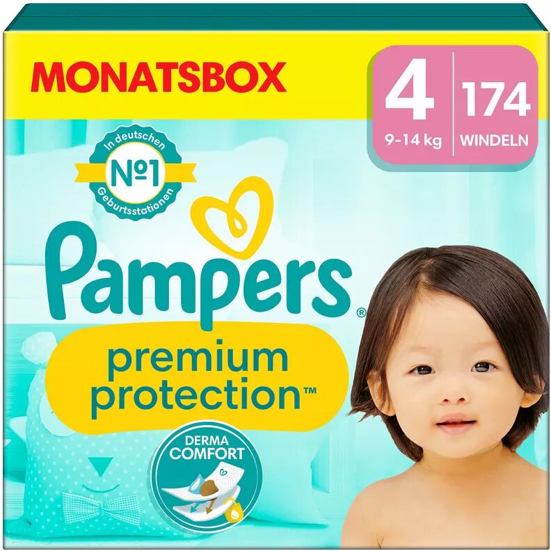 Pampers - Premium Protection Grösse 4, Monatsbox, 174STK