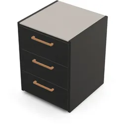 Brabura CT 60 Schubladenmodul - Pietra Di Luna / Anthrazit / Holzgriff