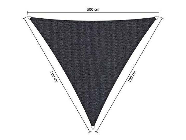Shadow Comfort Schaduw Zeil Zonnescherm Waterdoorlatend HDPE Tuinluifel voor Buiten Tuin Terras UV Blok - Driehoek 3x3x3m - Carbon Black