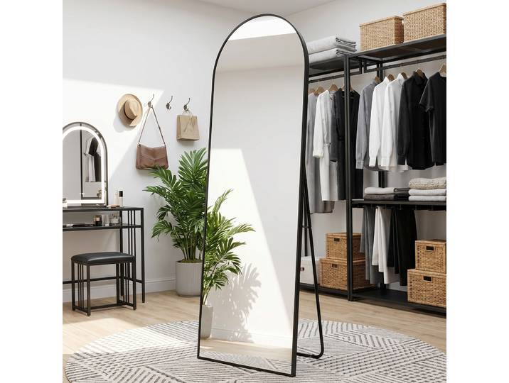 GOODproduct Standspiegel Addrik, wahlweise in 2 Grössen 150x40cm oder 180x60cm Ganzkörperspiegel mit Sicherheitsglas, in verschiedenen Farben