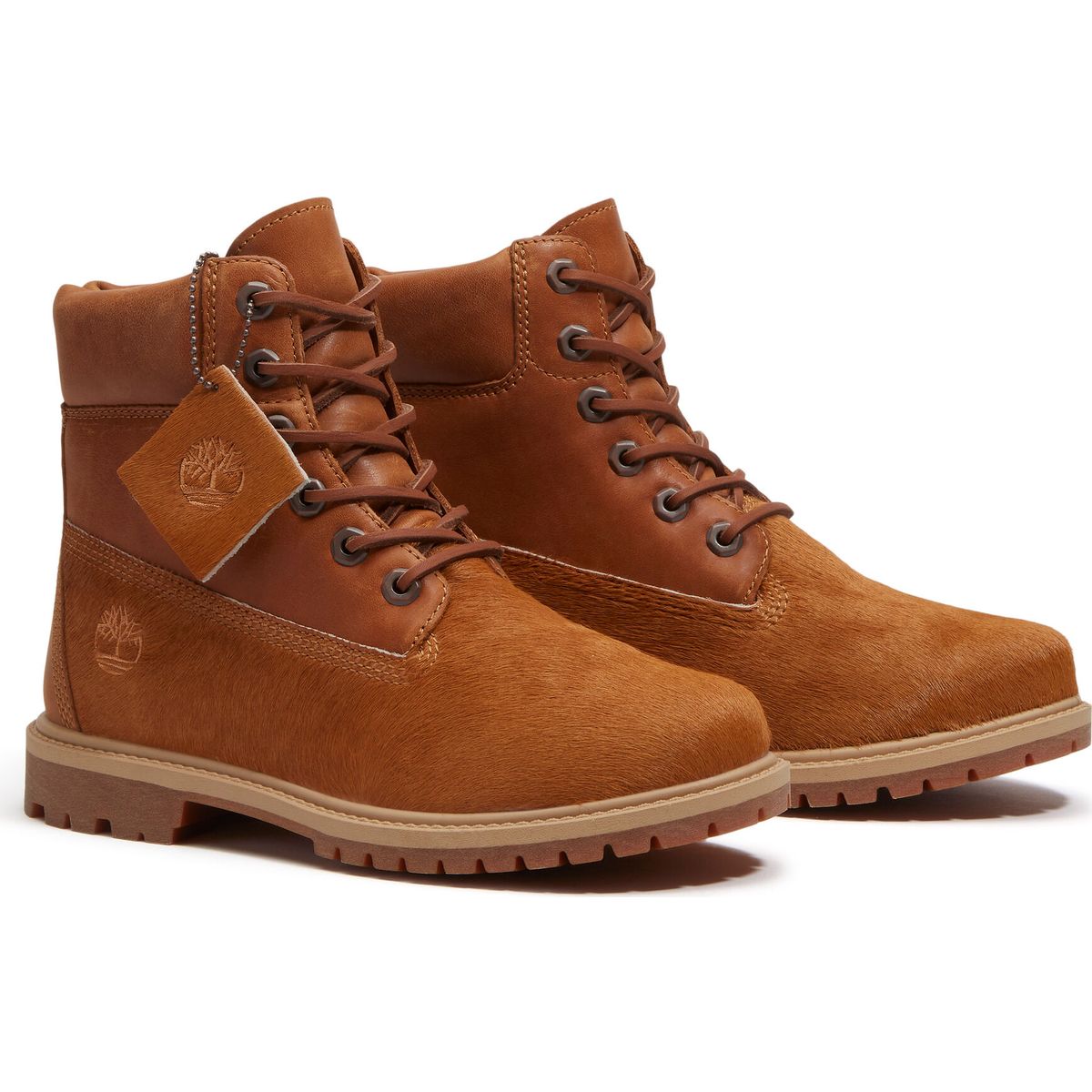 Timberland Womens 6 Inch Lace UP Boot mdbrn hair on 6 Wide Fit TB0A5M5N01N1-6-Wide Fit