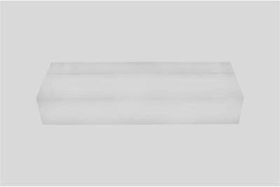 "Artissance 12x6x2 Rectangular Crystal Base, Home Accent Art Decor - 6"" L x 12"" W x 2"" H"