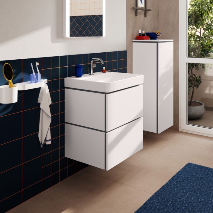 Hansgrohe Xilesa E Waschtischunterschrank 54254700 580x470mm, 2 Schubkästen, mattweiß