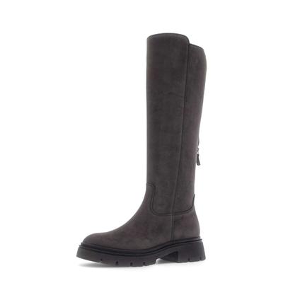 Stiefel GABOR "Sportlicher Stiefel", Damen, Gr. 35,5, grau (braun, grau), Schuhe Stiefel