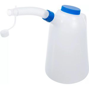 BGS-technic Messbecher 9943, aus Kunststoff, mit 0,5 Liter Skala, Deckel & flexiblem Ausgießrohr, 3 Liter