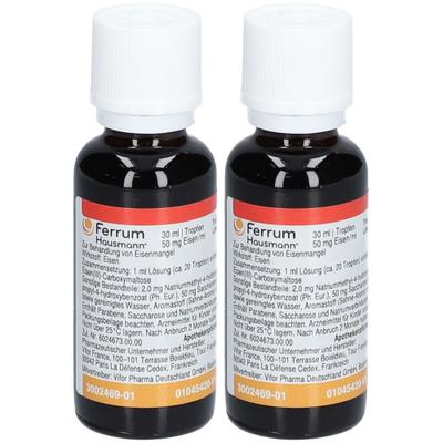 Ferrum Hausmann Lösung Doppelpack 2x30 ml Tropfen zum Einnehmen