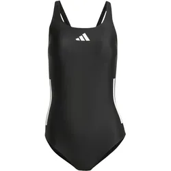 adidas 3-Streifen C-Back Badeanzug - Black/White - 42