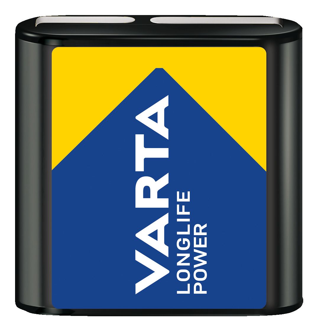 Varta Alkali 4,5 V 1 Stück Longlife Power Flachbatterie (Schwarz) 04912 121 411
