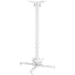 KIMEX - Deckenhalterung für Beamer, Höhe 60-90cm, Weiß