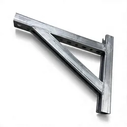EDELSTAHL Stützkonsolen 38/40 Schienenprofil (Ausführung: 800 mm)