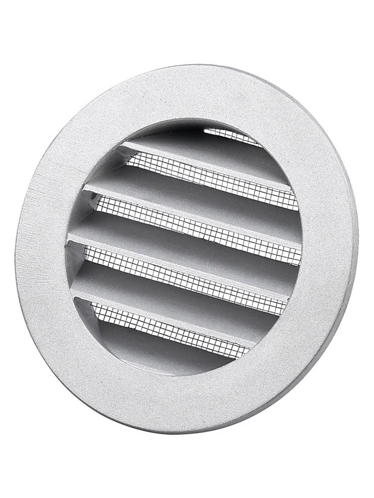 Duka Metal grate Dusav Ø100mm with flange and with fly net aluminium