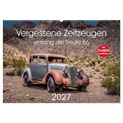 Vergessene Zeitzeugen entlang der Route 66 (Wandkalender 2027 DIN A2 quer), CALVENDO Monatskalender