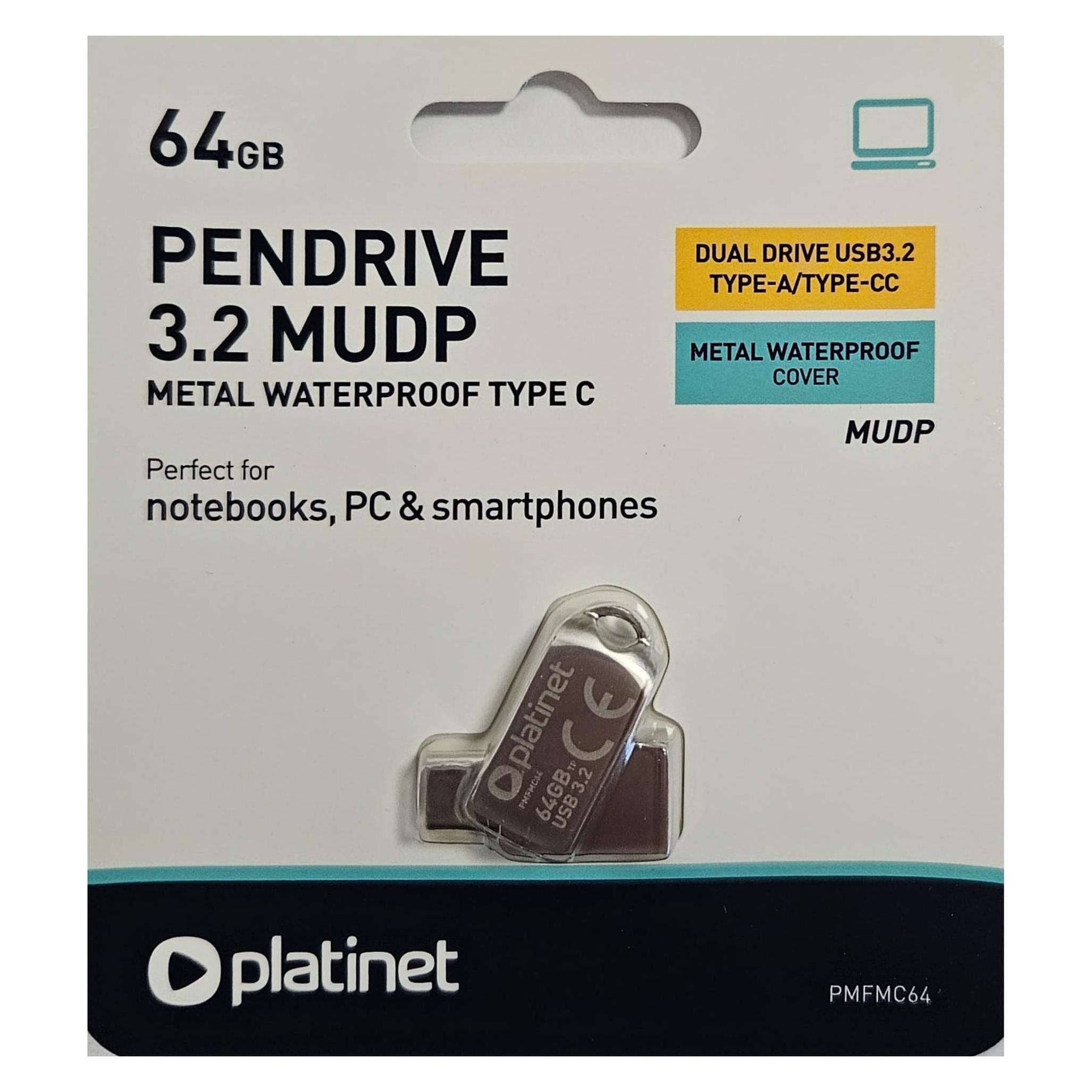 Platinet Pendrive MUDP, 64 GB (PMFMC64) (64 GB) (48655038)