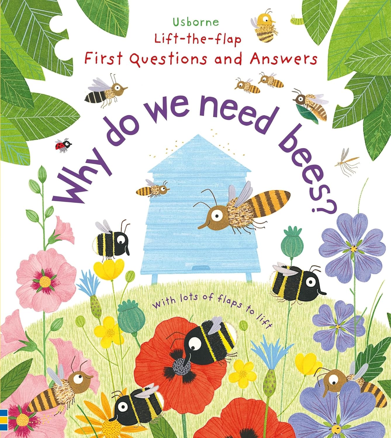 Usborne Lift-The-Flap First Questions and Answers 4 Books Set (Where Do Babies Come From?, What are Feelings?, Why do we need Bees?, Why do things Die