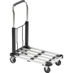 Meister Transportwagen 8985590,aus Aluminium, klappbar, 420 - 630 x 410 mm, Festellbremse, Tragkraft 150 kg