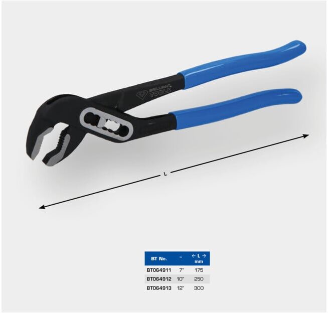Brilliant Tools Pince multiprise 12