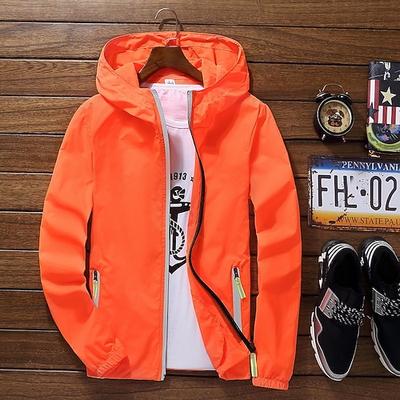 Herren Leichte Jacke Outdoorjacke Sommerjacke Urlaub Täglich Sonnenschutz Schnelltrocknend Tasche Sommer Frühling Einfach Mode Klassisch Mit Kapuze Regulär Schwarz Weiß Rote Königliches Blau
