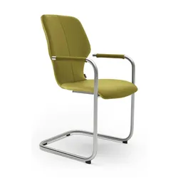 Musterring Freischwinger Nevio V1454 Leder Grün Lime