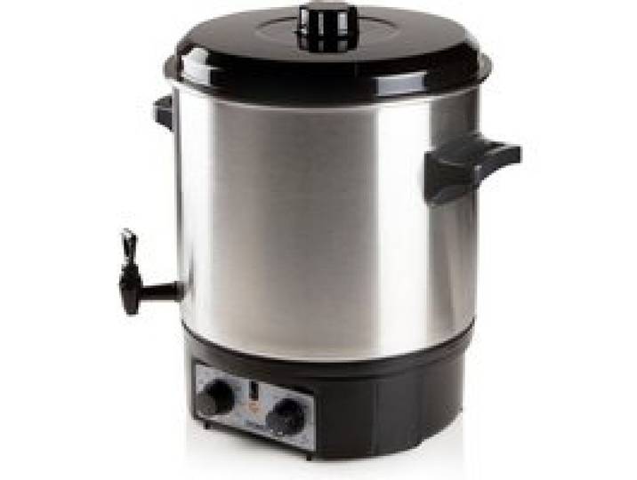 Marmite électrique - DOMO - DO42323PC - 27 L - 2000 W - Noir et Argent